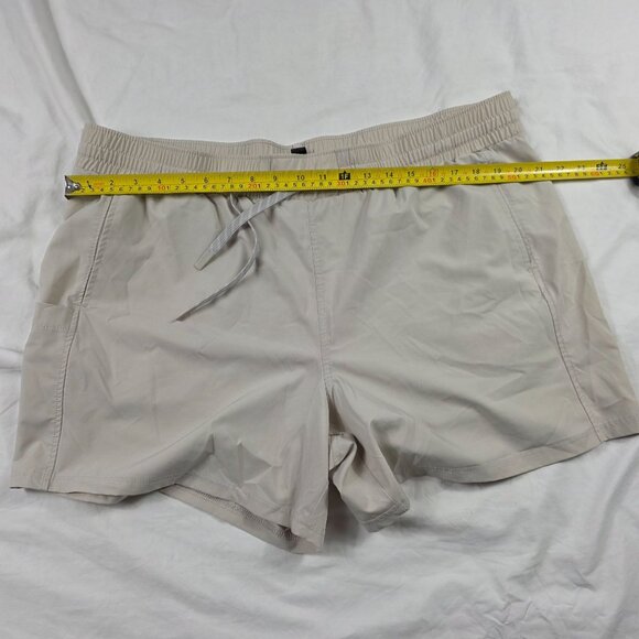 Pacific Trail Mens 2XL Beige Shorts Lightweight Elastic Waist Drawstring Hiking - Picture 6 of 9